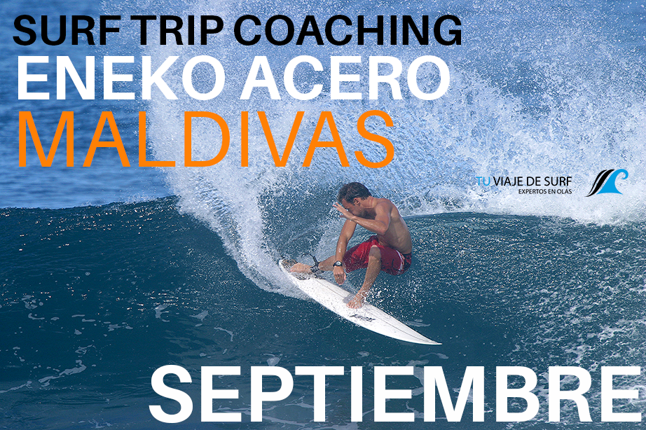 Eneko Acero Surf en Maldivas