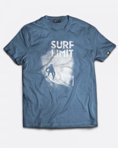 camiseta azul surf limit magazine revista de surf españa
