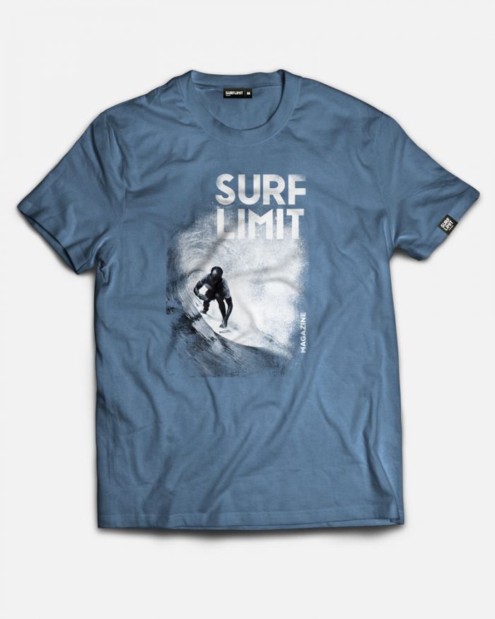 camiseta surflimit con imagen color azul