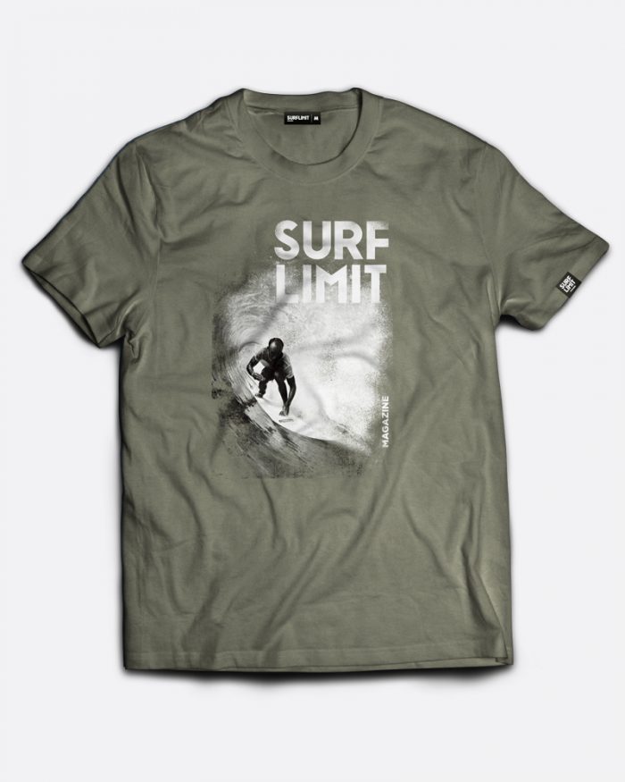 camiseta surflimit con imagen color gris