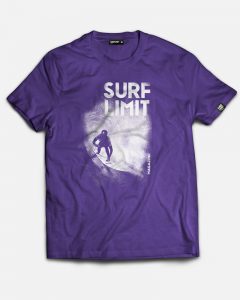 camiseta surflimit con imagen color morado