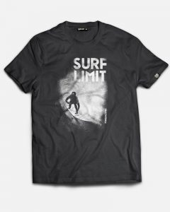 camiseta surflimit con imagen color negro